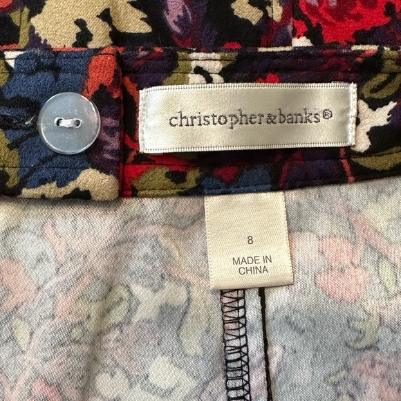 Christopher Banks Floral Skirt Fall/Winter Size 8 - Picture 5 of 9